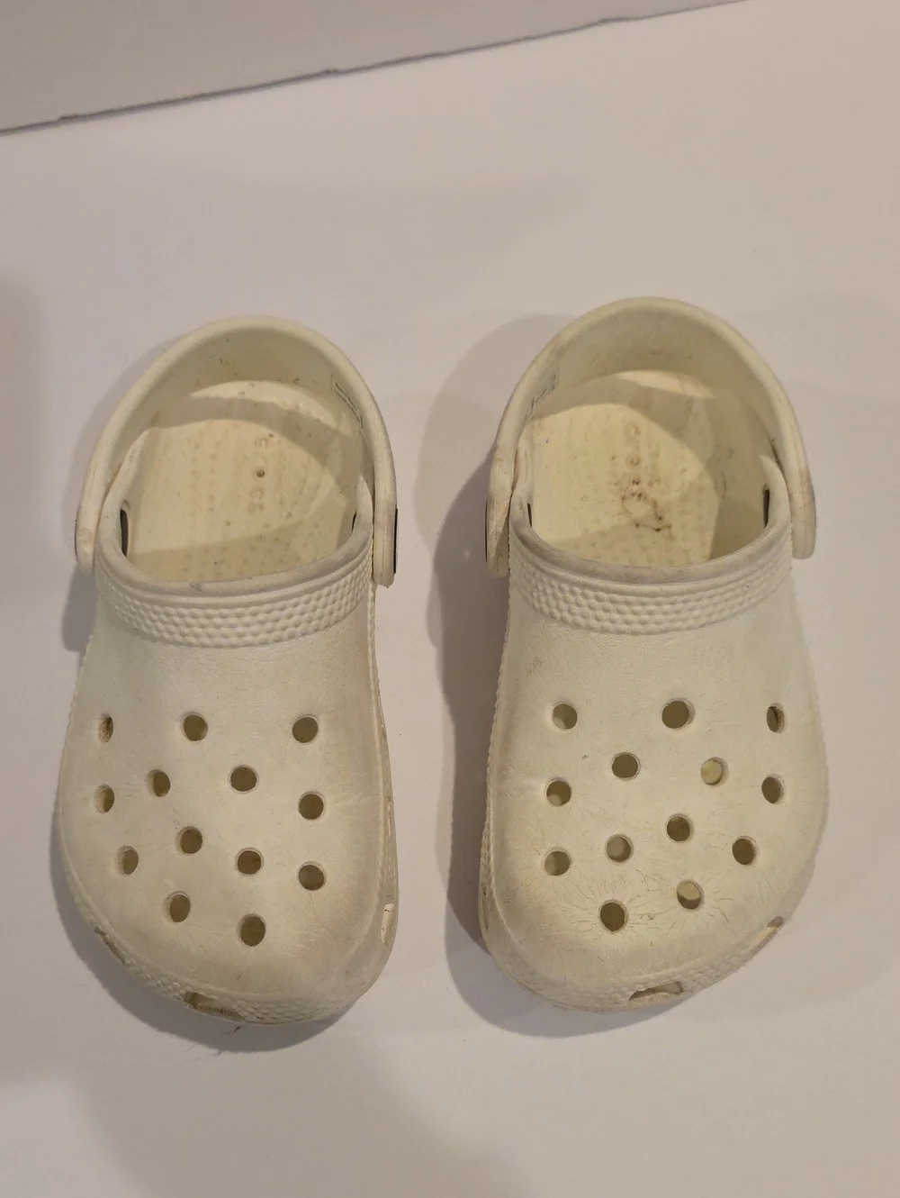 Kids White Slip-On Clogs - Comfortable Water-Friendly Shoes Crocs Size 9 C9